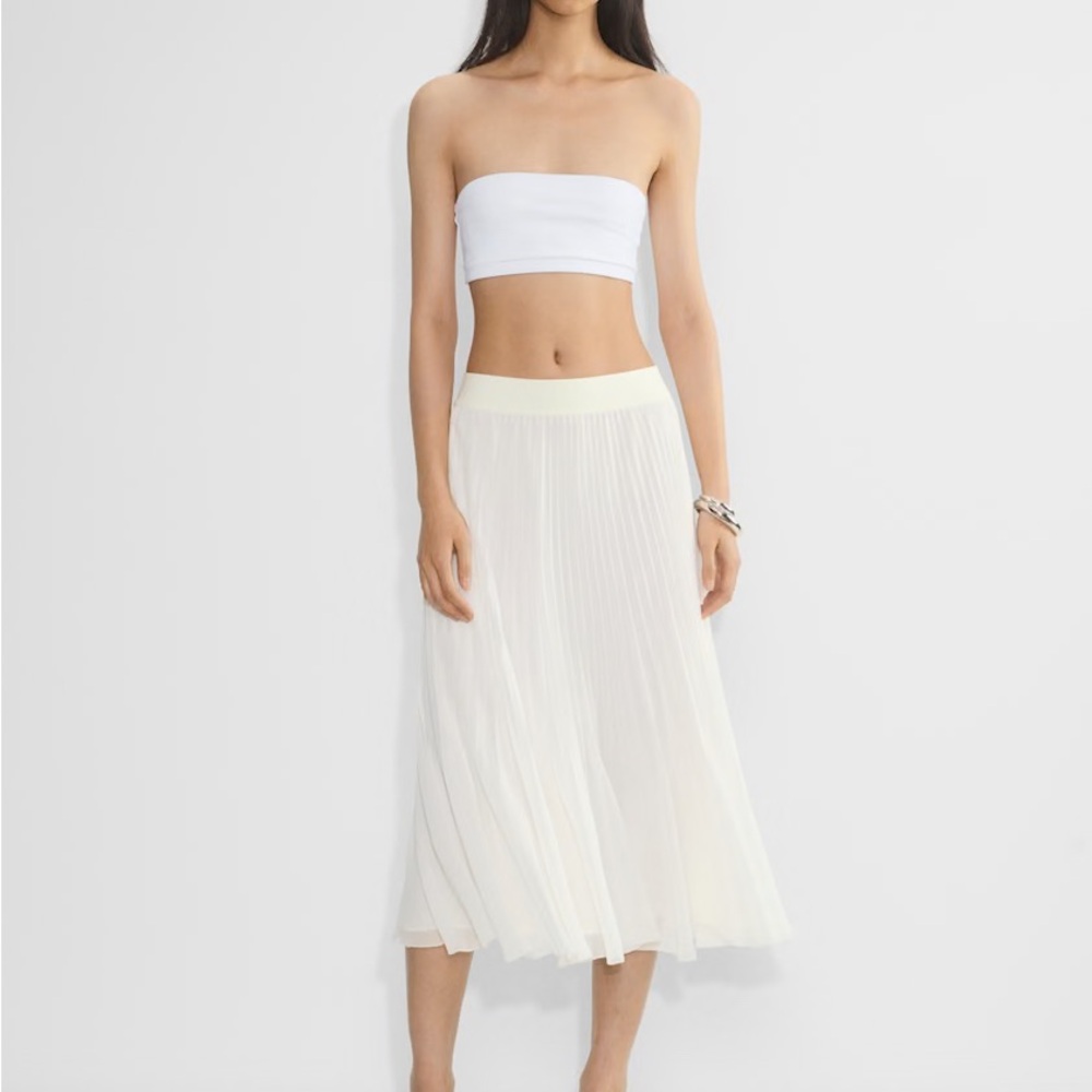 Aritzia light birch twirl pleated Midi Skirt